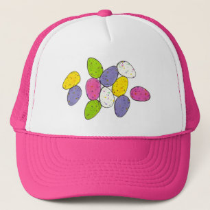 Gorra De Camionero Cañones de huevo de pascua de chocolate con espuma