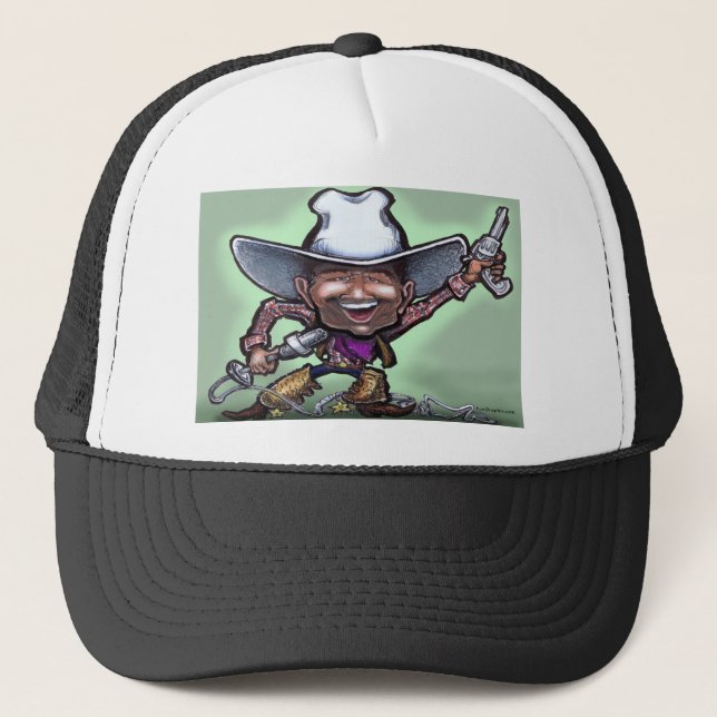 Gorra De Camionero Cantando Cowboy (Anverso)