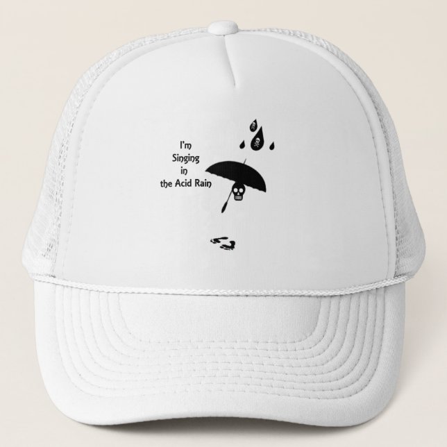Gorra De Camionero Cantando En La Lluvia Ácida (Anverso)