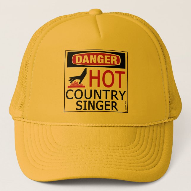 Gorra De Camionero Cantante de country caliente (Anverso)