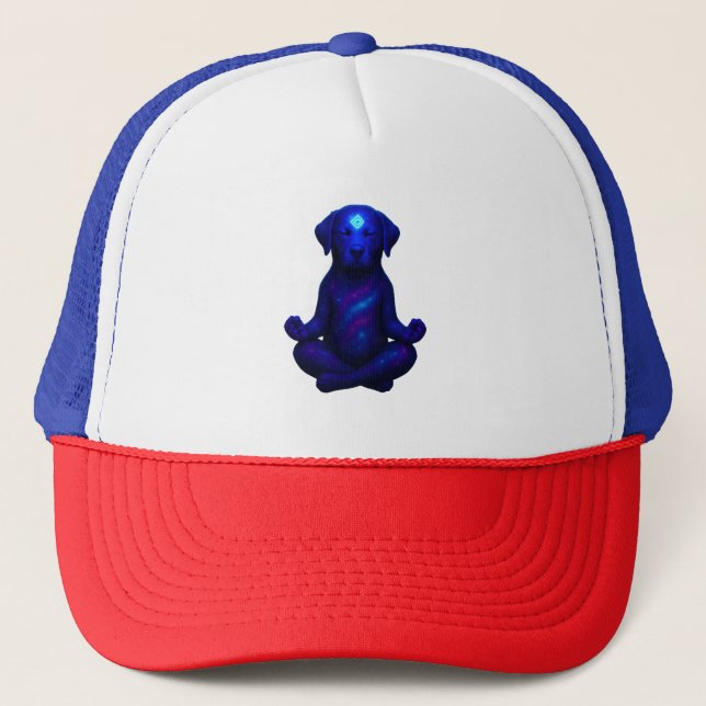 Gorra De Camionero Caos de crayones – divertido meme de perro Griffon (Anverso)