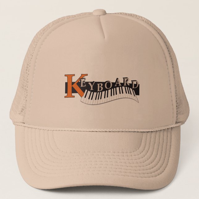Gorra De Camionero cap - hat " Keyboard"  print (Anverso)