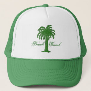 Gorra De Camionero Capa de árbol de palmeras/Bumb-Design Green 1