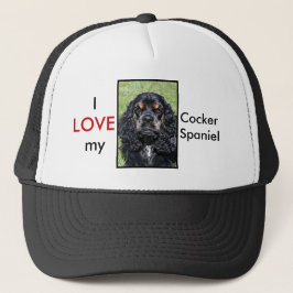 Gorra De Camionero Capa de bolas de Cocker Spaniel