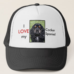 Gorra De Camionero Capa de bolas de Cocker Spaniel