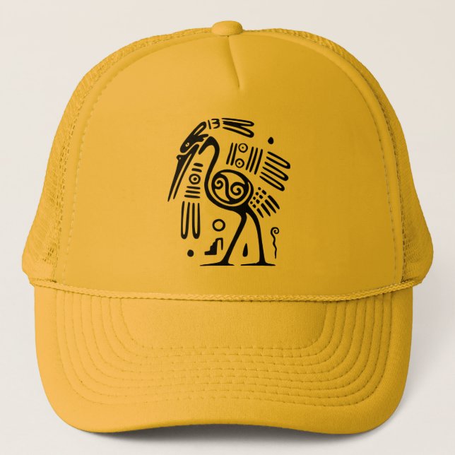Gorra De Camionero Capa de Motif Mexicana Antigua (Anverso)