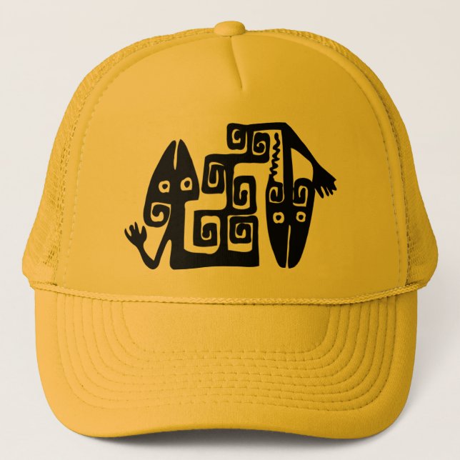 Gorra De Camionero Capa de Motif Mexicana Antigua (Anverso)