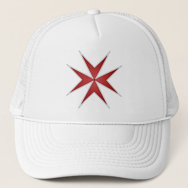 Gorra De Camionero Capellus Crucis Melitae S. Juan Jerusalén (Anverso)