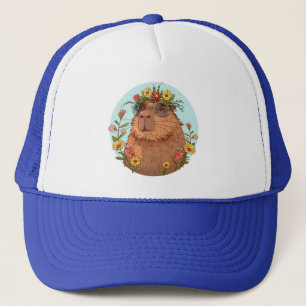 Gorra De Camionero Capibara en copas de sol en verano