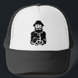 Gorra De Camionero Capitán<br><div class="desc">Silueta negra de un viejo capitán.</div>