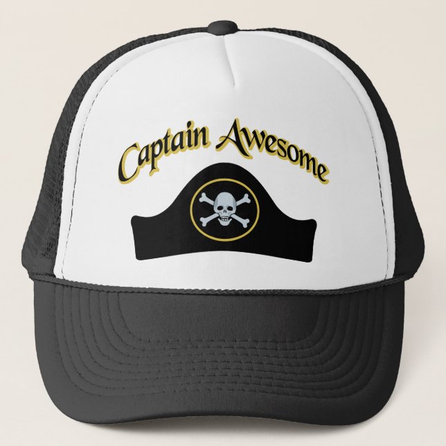 Gorra De Camionero Capitán Awesome (Anverso)