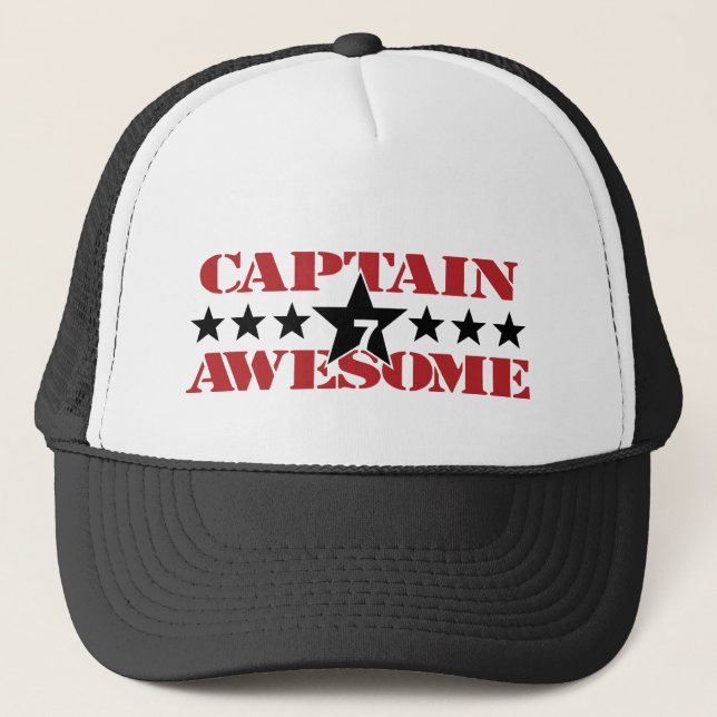 Gorra De Camionero Capitán Awesome - movimiento (Anverso)