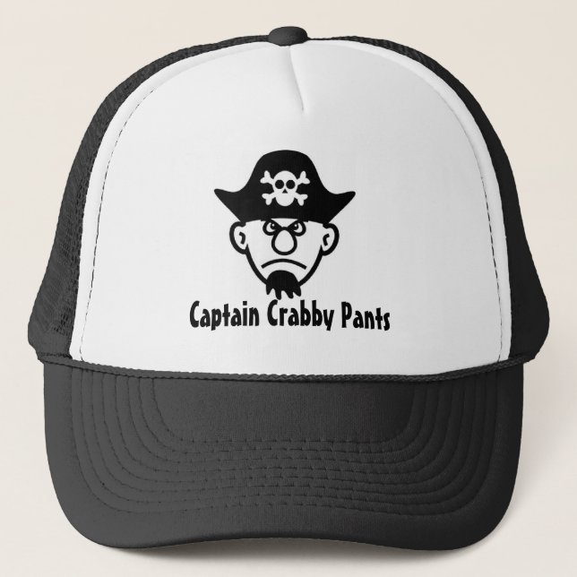 Gorra De Camionero Capitán Crabby Pants del pirata (Anverso)
