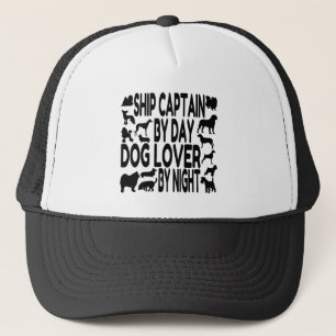 Gorra De Camionero Capitán de Barco de Perro Lover