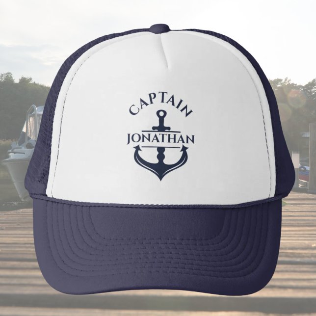 Gorra De Camionero Capitán de barco personalizado (Custom captain hat)