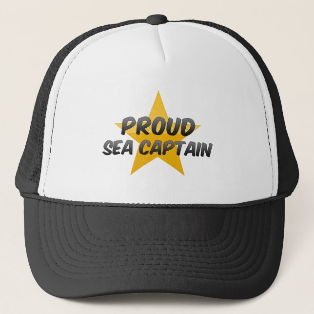 Gorra De Camionero Capitán de mar orgulloso (Anverso)