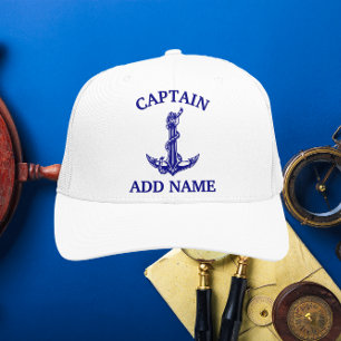 Gorra De Camionero Capitán de Rope de Ancla Náutica Vintage