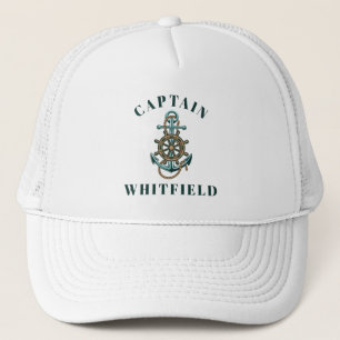 Gorra De Camionero Capitán de rueda náutica personalizada
