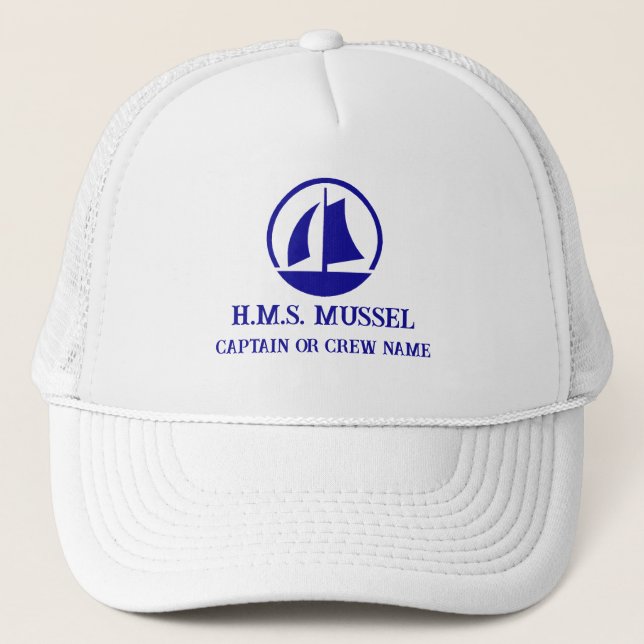 Gorra De Camionero Capitán del barco/Gorra de la tripulación (Anverso)
