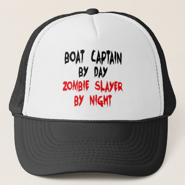 Gorra De Camionero Capitán del barco Zombie Slayer (Anverso)