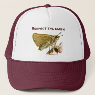 Gorra De Camionero Capitán en el casquillo de la tierra del Milkweed