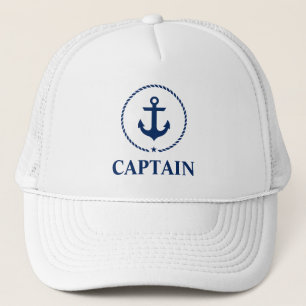 Gorra De Camionero Capitán náutico Anchor Rope