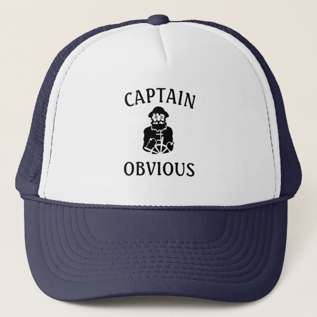 Gorra De Camionero Capitán Obvio  (Anverso)