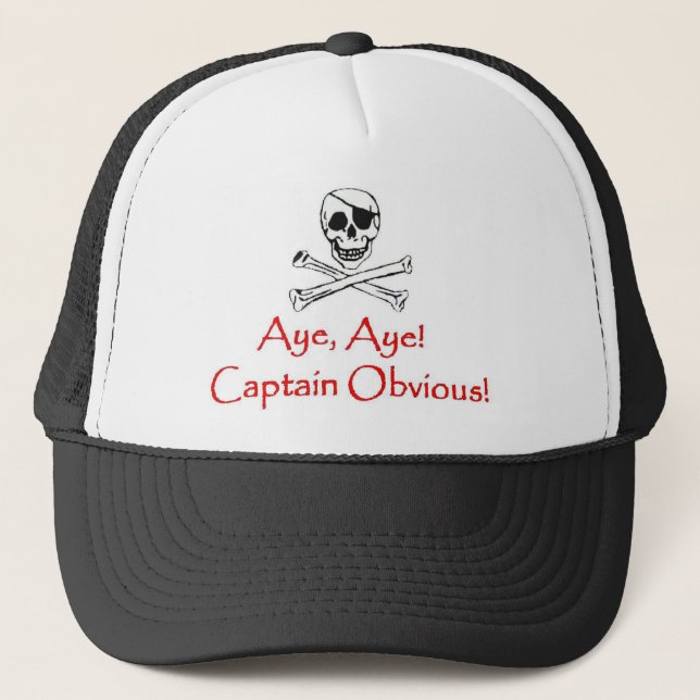 Gorra De Camionero Capitán Obvious (Anverso)