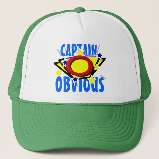 Gorra De Camionero Capitán Obvious Fun (Anverso)