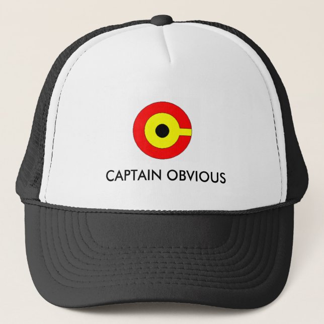 GORRA DE CAMIONERO CAPITÁN OBVIOUS HAT (Anverso)