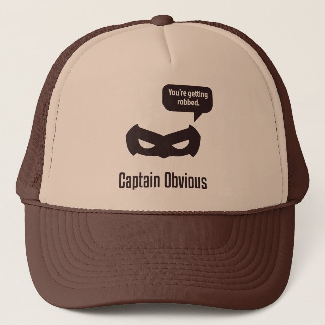 Gorra De Camionero Capitán Obvious Hat (Anverso)