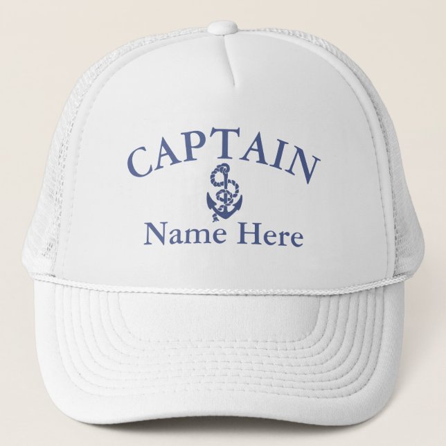 Gorra De Camionero Capitán - personalizable (Anverso)