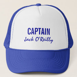 Gorra De Camionero Capitán Personalizado Azul