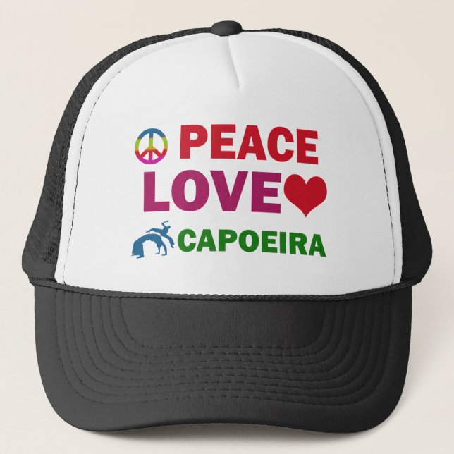 Gorra De Camionero Capoeira del amor de la paz (Anverso)