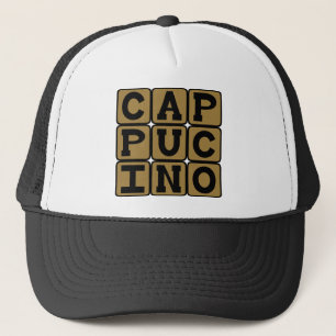 Gorra De Camionero Cappuccino, bebida de café italiana