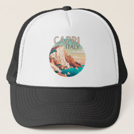 Gorra De Camionero Capri Italy Lemons Mediterranean Island Retro