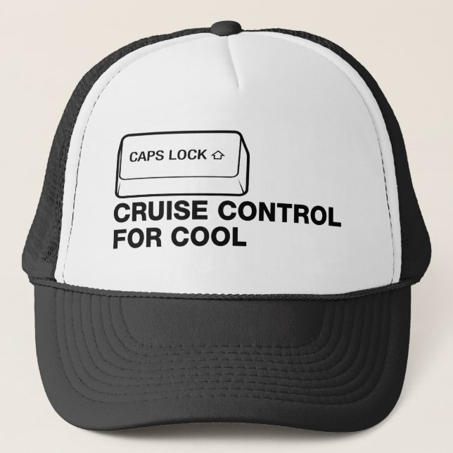Gorra De Camionero capslock - control de travesía para fresco (Anverso)