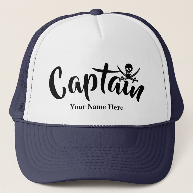 Gorra De Camionero Captores de piratas jolly roger cráneo (Anverso)