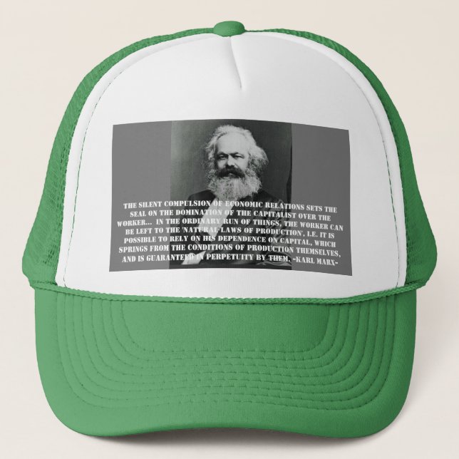 Gorra De Camionero Captura de béisbol Karl Marx (Anverso)