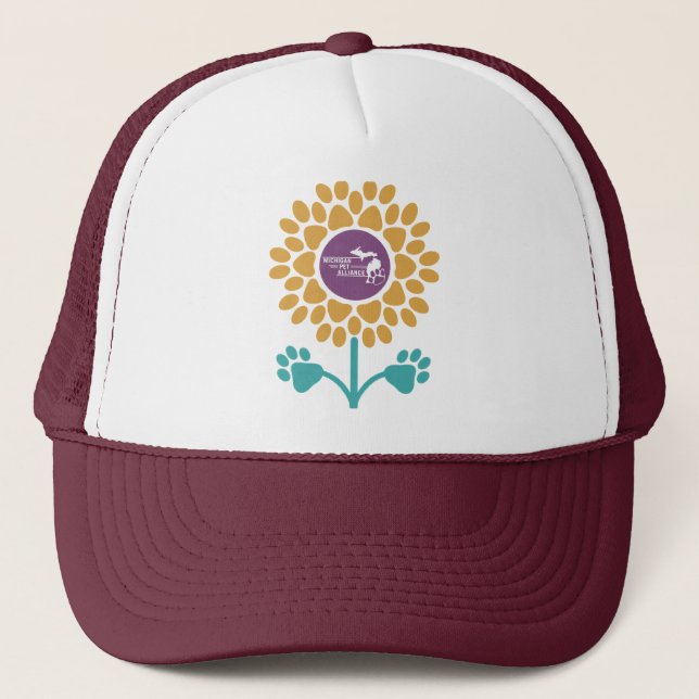 Gorra De Camionero Captura de pata de girasol de MPA (Anverso)