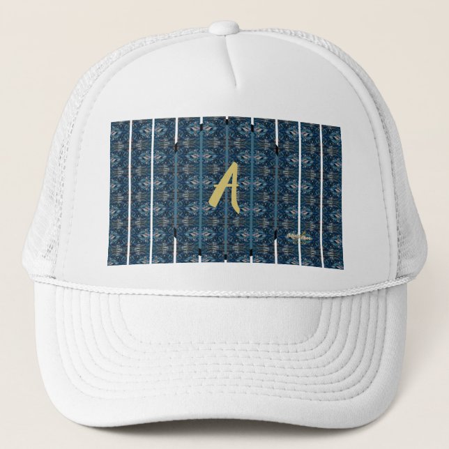 Gorra De Camionero Capucha azul del poeta Adiela Akoo - PERSONALIZAR (Anverso)