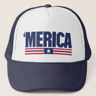 Gorra De Camionero Capucha del logotipo de Merica