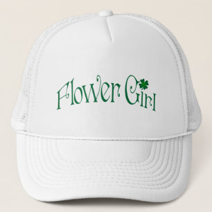 Gorra De Camionero Capucha femenina de roca verde esmeralda y blanca