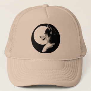 Gorra De Camionero Capuchas Husky Caps de perro confitado Husky / Reg