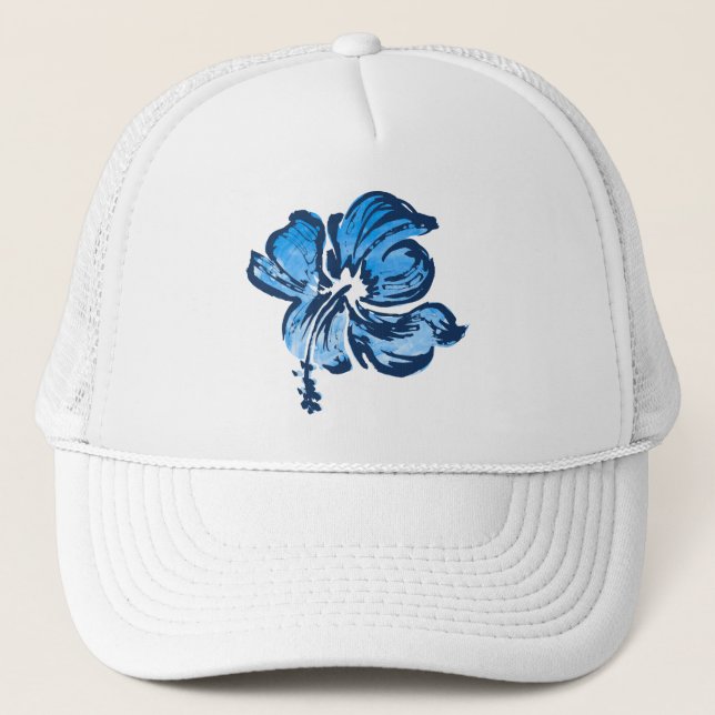 Gorra De Camionero Capuchón del camión Hibiscus (Anverso)