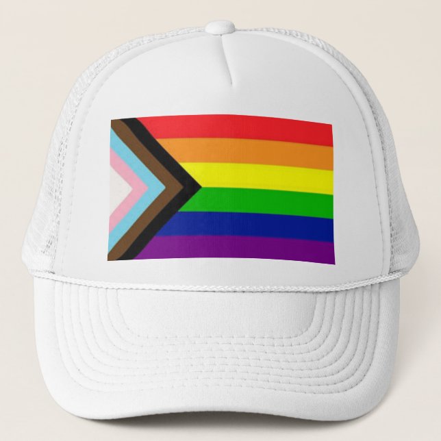 Gorra De Camionero Capuchón del Orgullo de Progreso (Anverso)