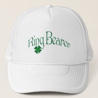 Gorra De Camionero Capuchón del oso del anillo del Shamrock verde y b