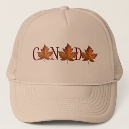 Gorra De Camionero Capuchones de camionero de hojas de arce de Cap Ca
