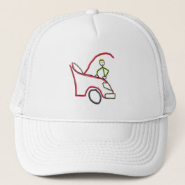 Gorra De Camionero Car Mechanic Stickman