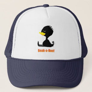Gorra De Camionero ¡Cara-a-Cara! Pato de Dibujos Animados Adorable co